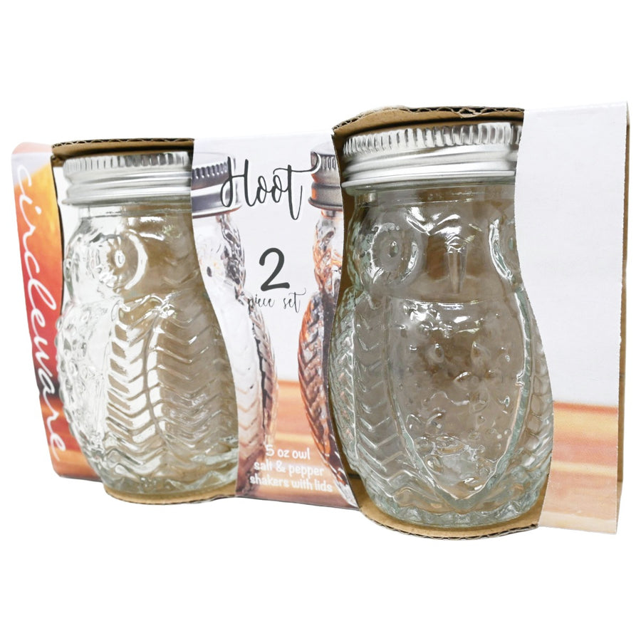2pc Owl Salt & Pepper Set C/P 24 Circleware