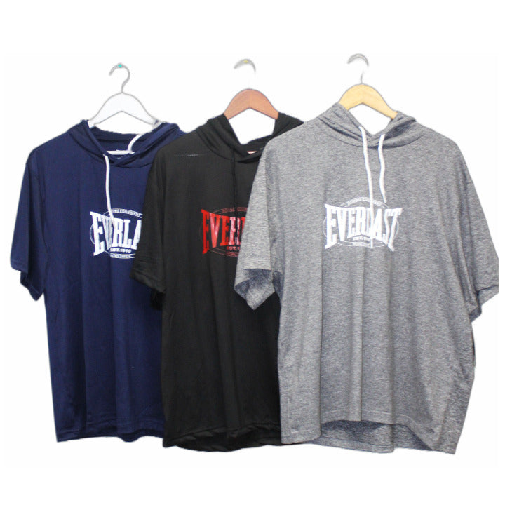 EVERLAST MENS LOUNGE HOODED T-SHIRT, ASST SIZE & COLOR, (No hanger included) C/P 30