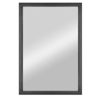 23x34.25" MERCER BLACK FRAMED MIRROR C/P1
