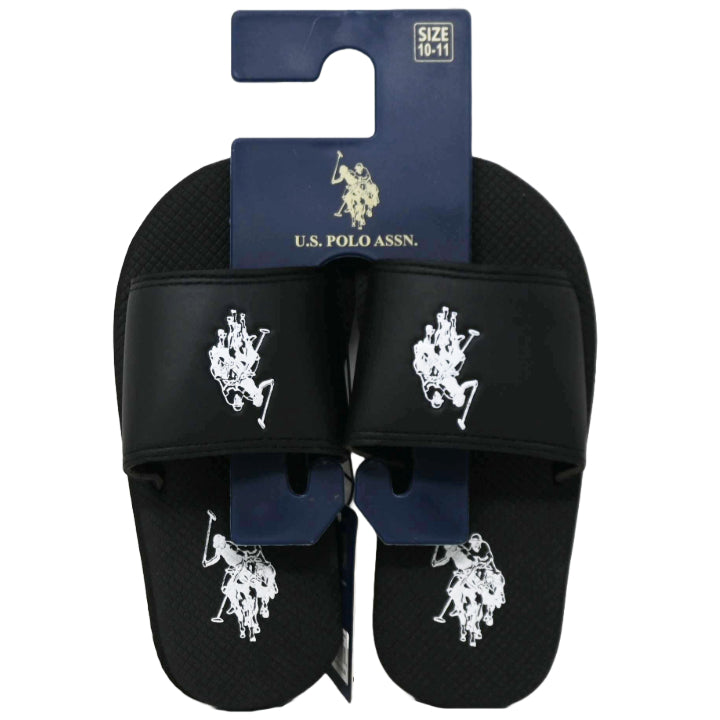 BLACK BOYS SANDALS SIZE 10-4 U.S. POLO ASSN. C/P 24