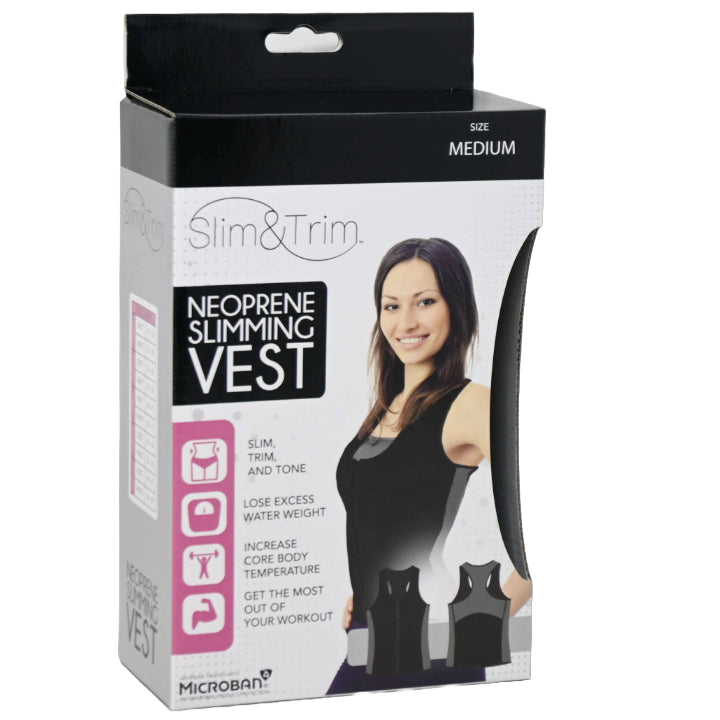 MED. BLK/GRY WOMEN NEOPRENE VEST (BOXED) C/P 12