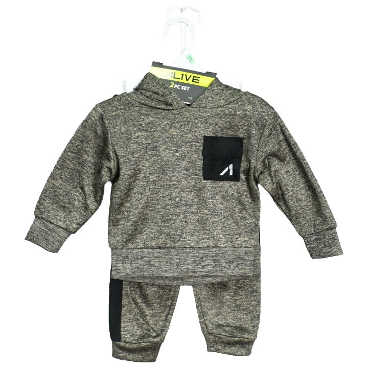 Inf Boys 2pc Slv Mnk Hoodie & Jogger Set C/P 24 ALIVE