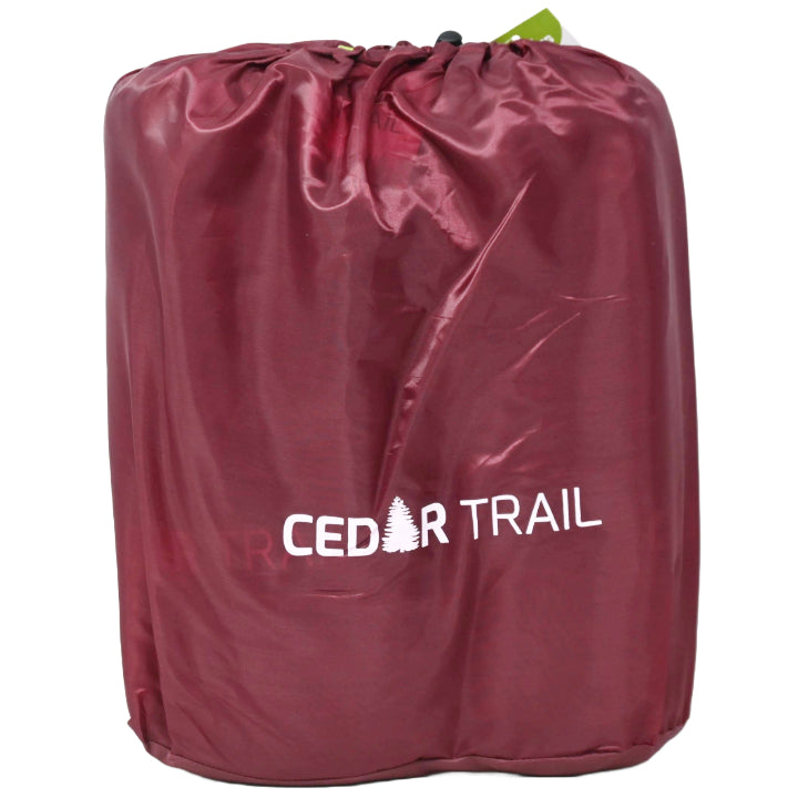 2pk 70"x30" Sleeping Bag Burgandy with Carrying Case CEDAR TRAIL C/P 5