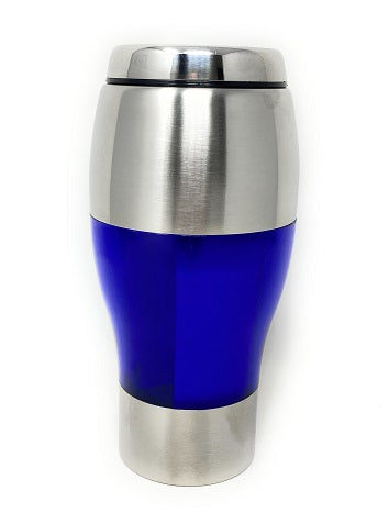 BLUE 16oz Double Wall Insulated Travel Cup C/P 20