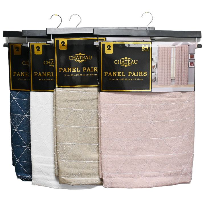 DIAMOND ASST JACQUARD WINDOW PANEL C/P 12