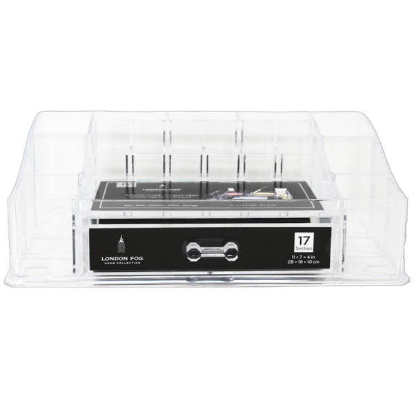 LONDON FOG BEDFORD 17-SECTION ORGANIZER C/P 12