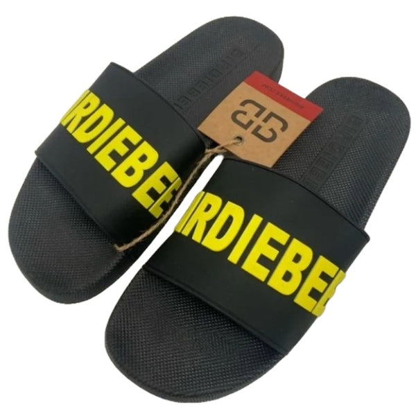 *OUTSIDE OF CA* MEN BLACK SLIDE SANDALS SIZE 6-11 C/P 12