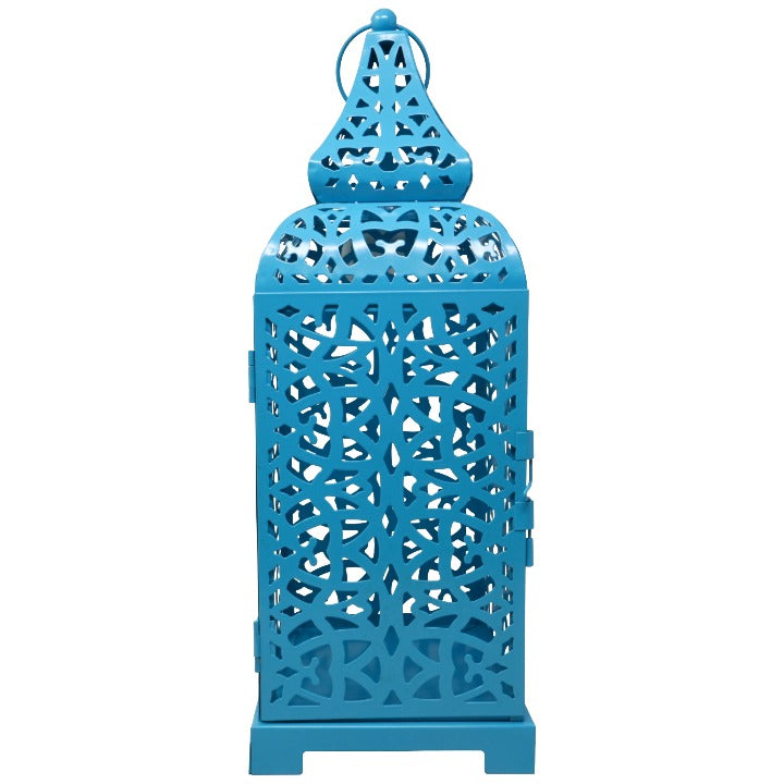 Blue Moroccan Temple Metal Lantern C/P 10 Richland