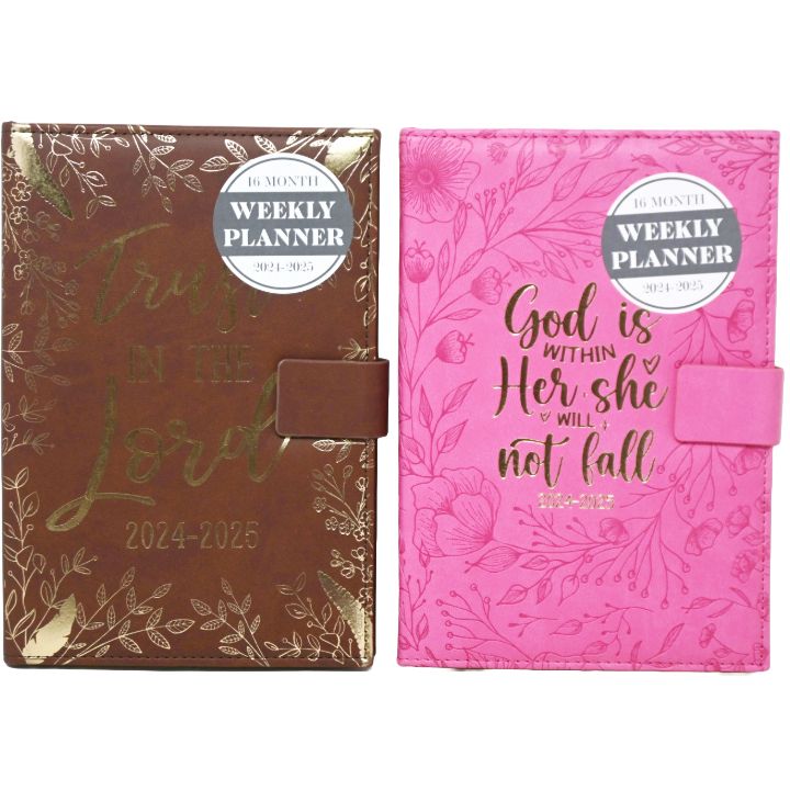 6"x8" SOFT PU PLANNER W/MAGNET TAB ASST C/P 12