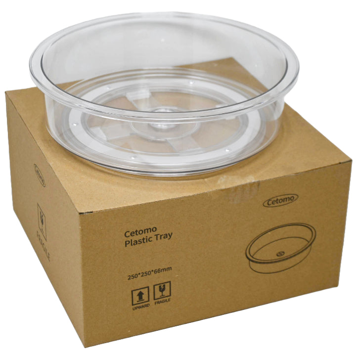 2pk CLEAR LAZY SUSAN C/P 5