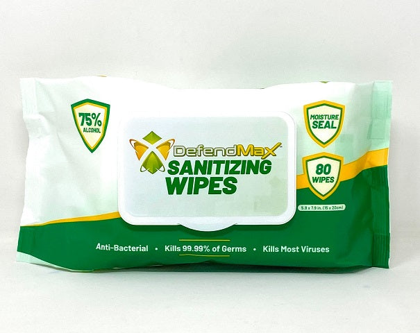 80ct 75% Alcohol Anti-Bacterial Wipes C/P 24