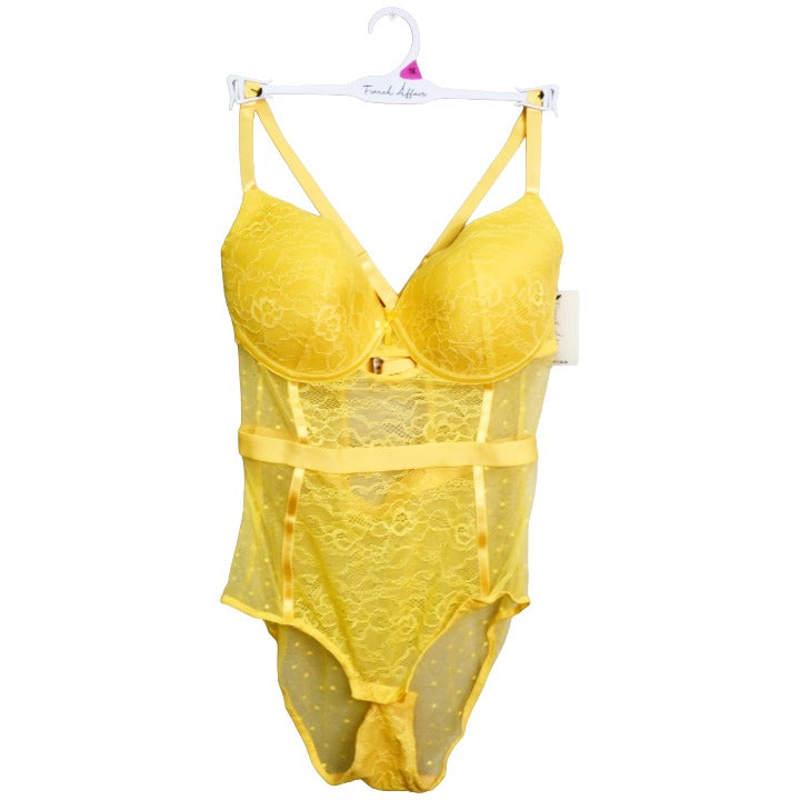 Ylw Lace Bodysuit C/P 36 French Affair