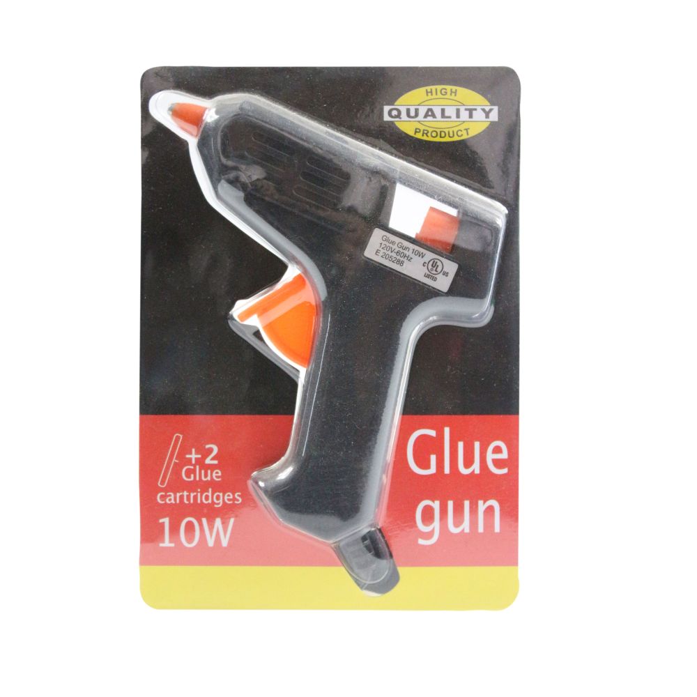 GLUE GUN, W 2 GLUE STICKS UL LIST C/P 24