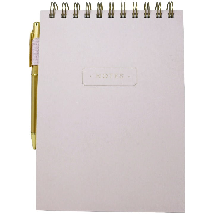 Blush Spiral Notebook with Pen C/P 36 Eccolo