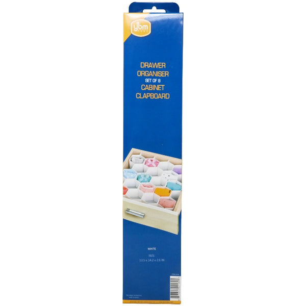 8pc Wht Drawer Divider Set C/P 12
