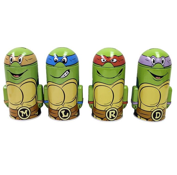 TMNT HEAD SHAPE BANK TIN C/P 12