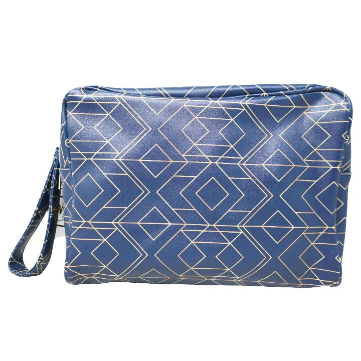 NVY GEO BAG W/HANDLE (NO UPC, HAS PROP 65 LABEL) C/P 20