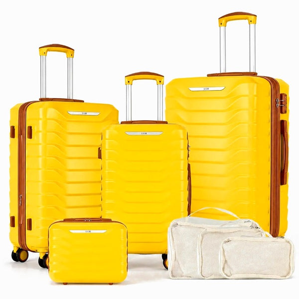 *Outside CA*7pc Ylw Luggage C/P 1