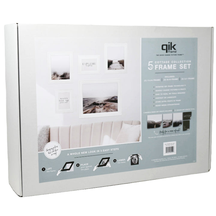 5pc WHITEWASH FRAME SET C/P 1