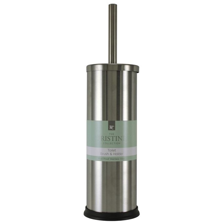 TALL TOILET BRUSH W/HOLDER C/P 12