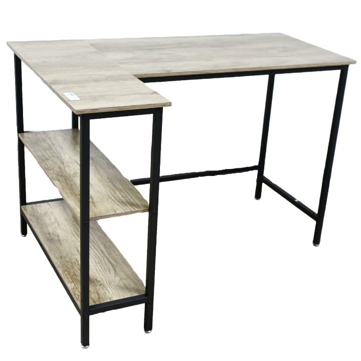 Oak Desk MDF Metal Legs 43.5"x30"x29" (No UPC, FNSKU Only) C/P 1