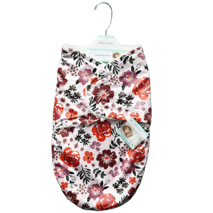 SINGLE SWADDLE - FLORAL PRINTED MINK C/P 36