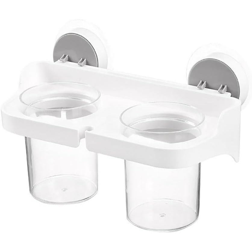 WHITE BATHROOM TOOTHBRUSH HOLDER C/P 50