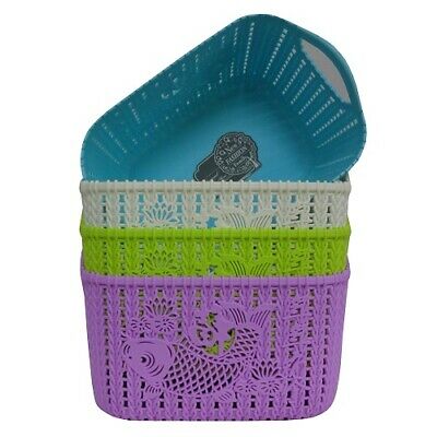 BASKET RATTAN STYLE STORAGE, SMALL 2 C/P 48