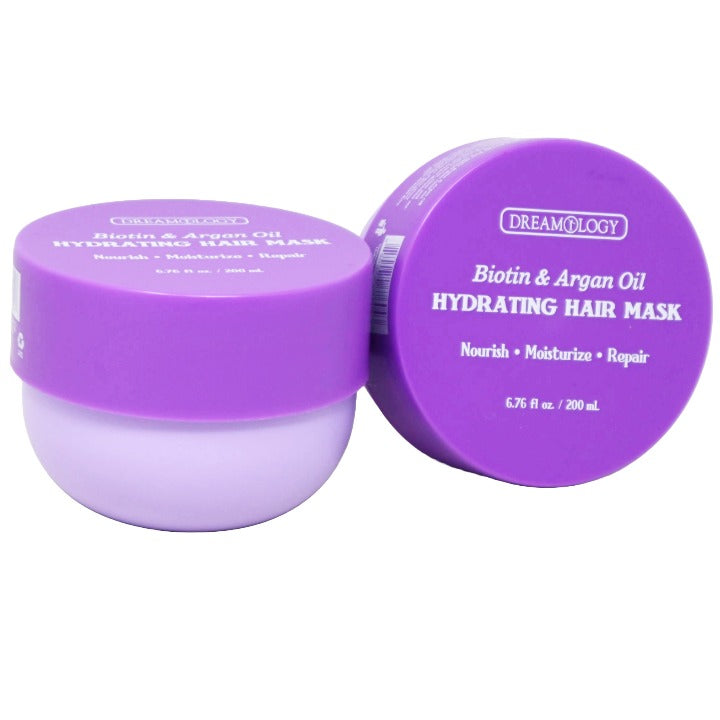 6.76oz Hair Mask Biotin & Argan Hydrating C/P 12 Dreamology