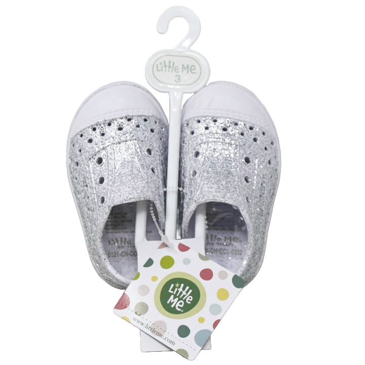 Little Me GARDEN SHOES - SILVER GLITTER C/P 36