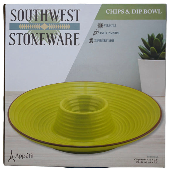 YELLOW CHIP-N-DIP DISH BOWL C/P 6