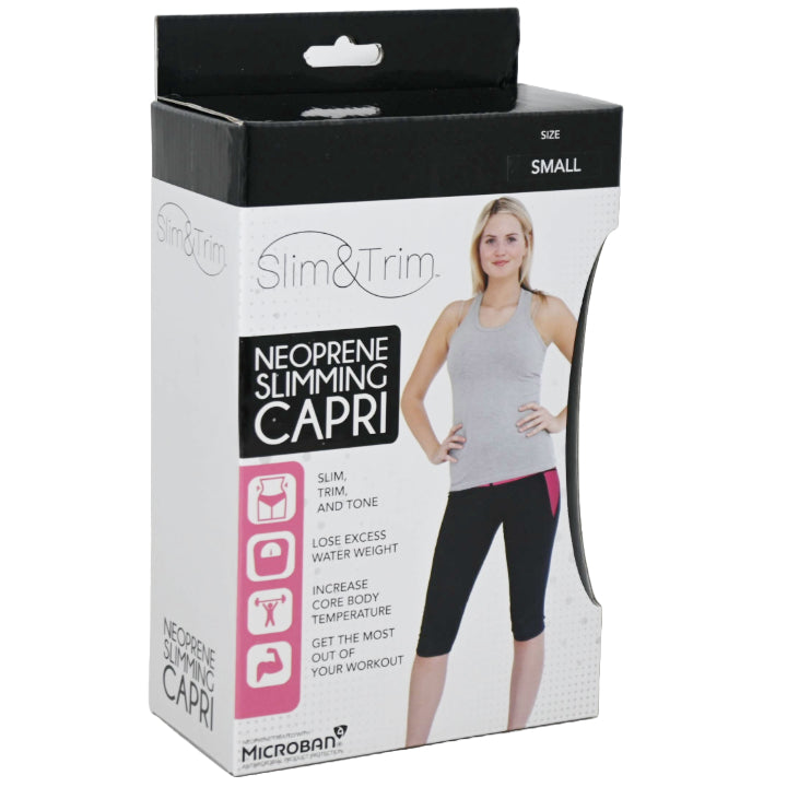 SMALL BLK/PINK WOMEN NEOPRENE CAPRI (BOXED) C/P 12