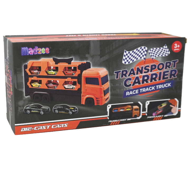 SHOOT RAIL TRAILER W/6pc ALLOY CARS C/P 10