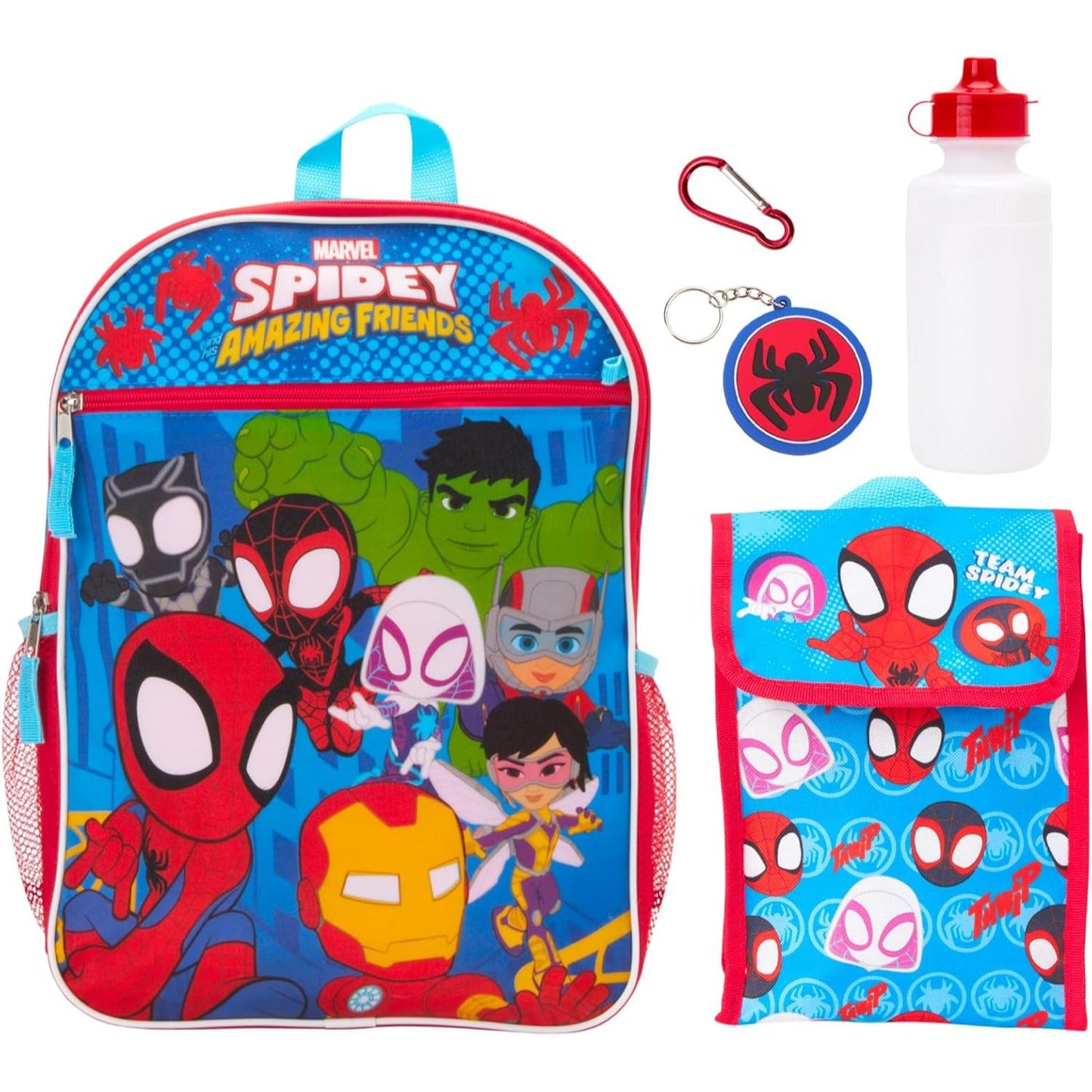 5pc 16" SPIDEY BACKPACK SET C/P 12