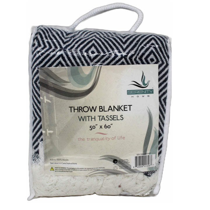 50x60 Throw With Tassels C/P 30