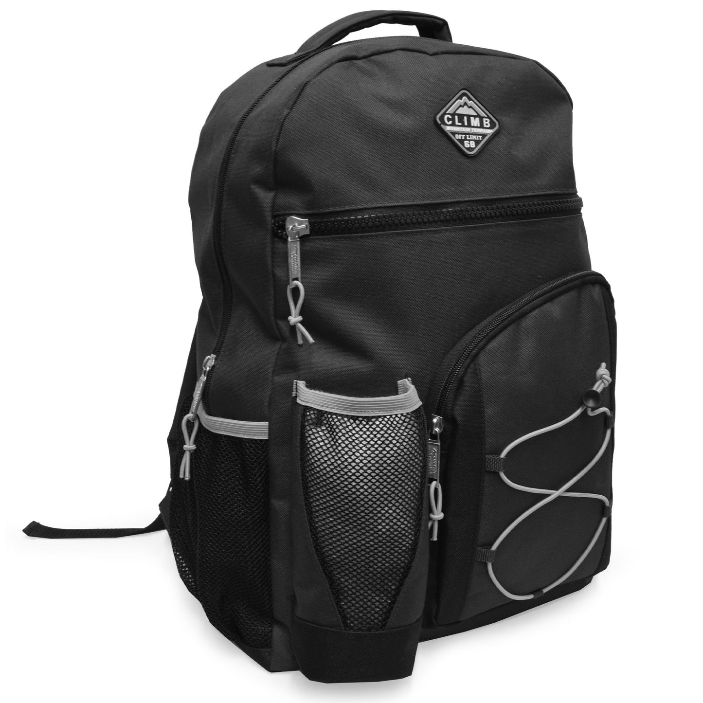 18" MOUNTAIN TERRAIN BACKPACK W/WATER BOTTLE POCKET C/P 24