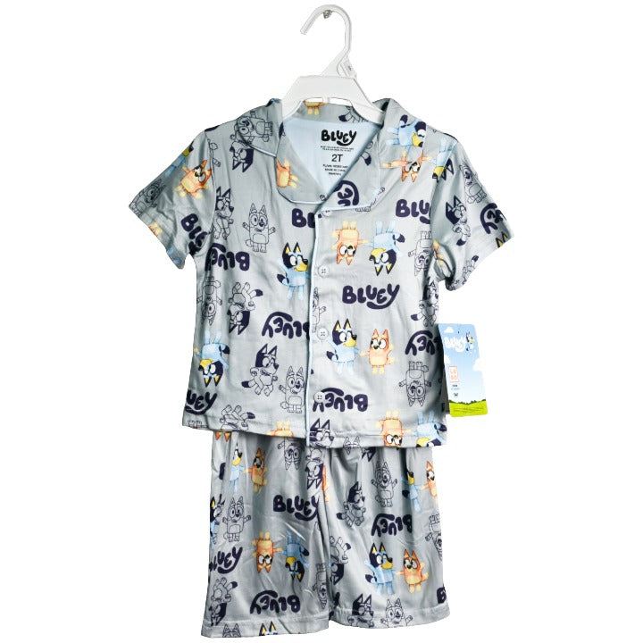 Very Bluey Sz 2T,3T,4T 2pc Pajama Set Sleepwear C/P 6 Bluey