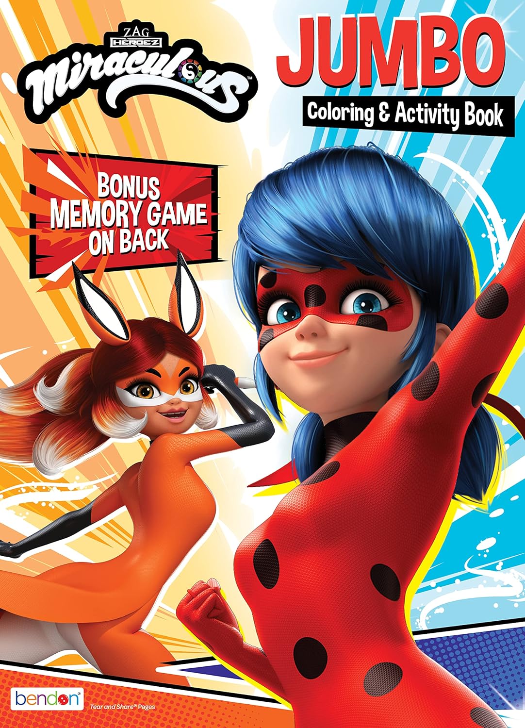 ZAG MIRACULOUS JUMBO COLORING & ACTIVITY BOOK 64PG C/P 24