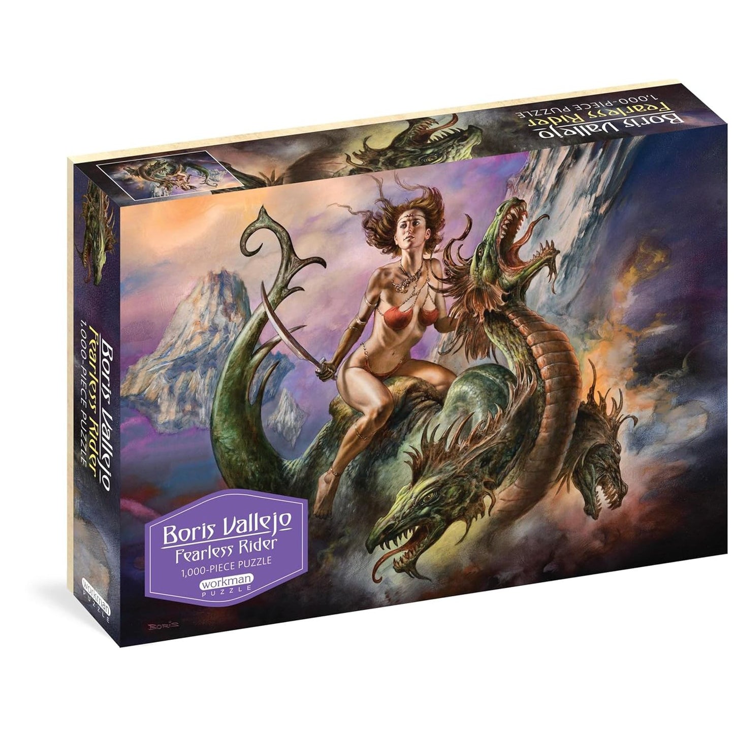 1000pc Boris Vallejo Fearless Rider Jigsaw Puzzle C/P 12