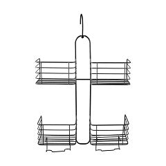4 SECTION BLACK SHOWER CADDY C/P 12