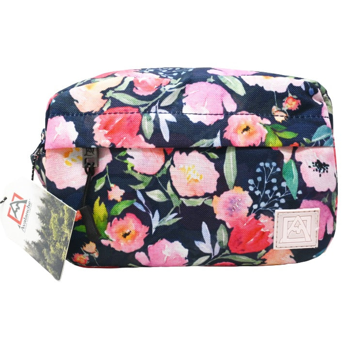 *OUTSIDE OF CA*LG NVY FLWR TOILETRY BAG C/P 30 AVALANCHE