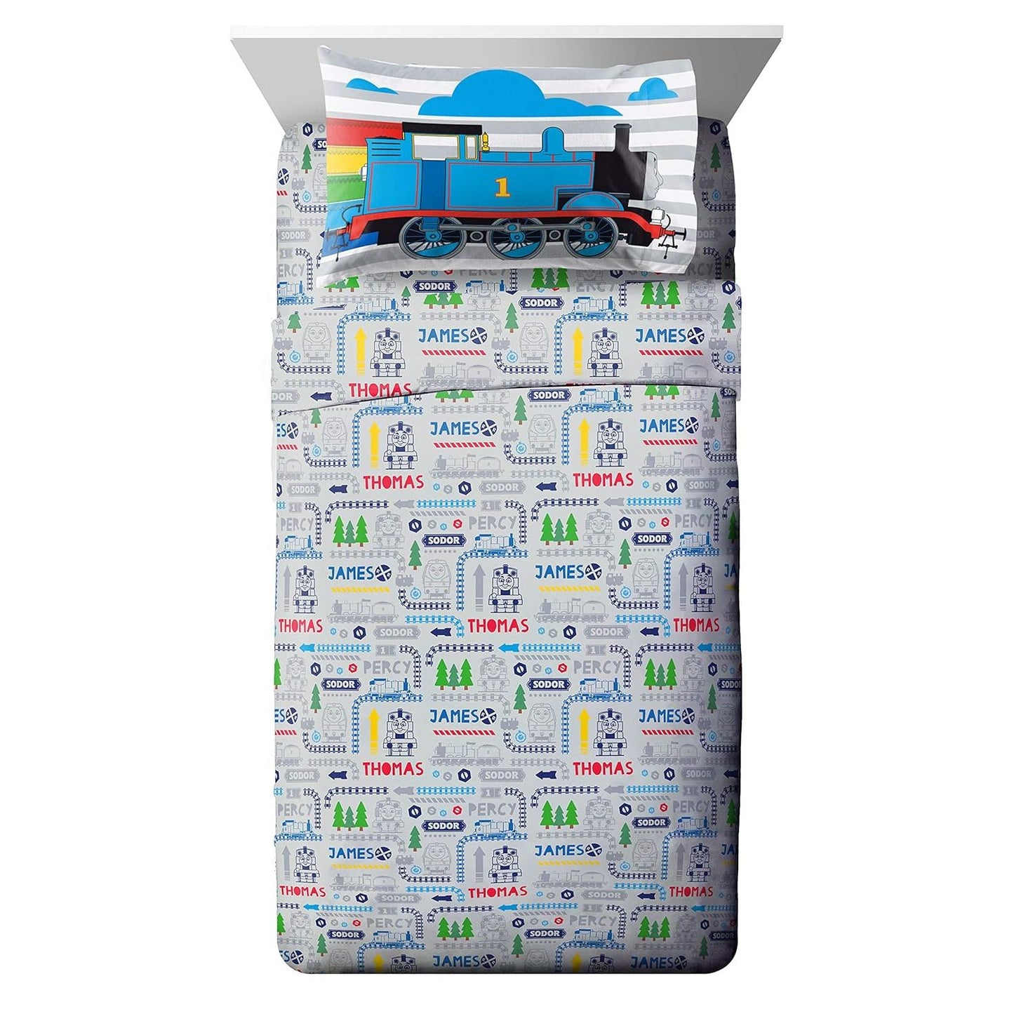 3pc Toddler Thomas & Friends Stitch Bedding and Sheet Set C/P 12
