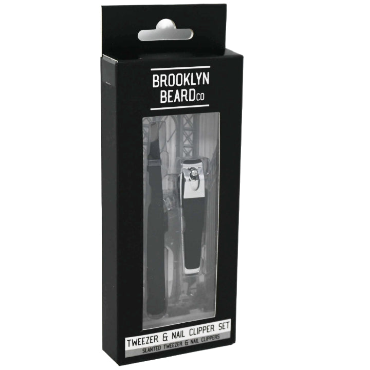 BROOKLYN BEARD TWEEZER AND NAIL CLIPPER SET C/P 144