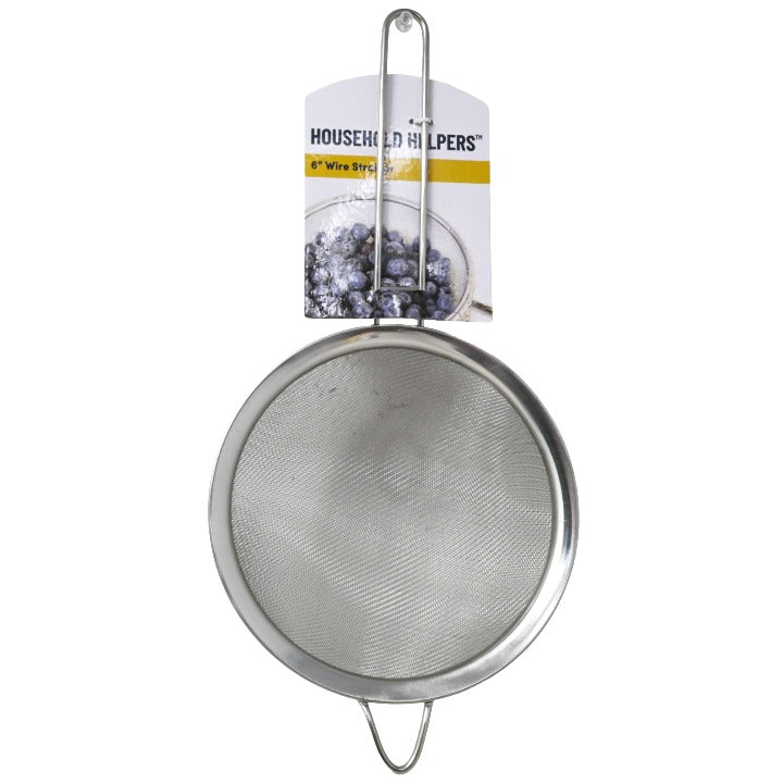 6" Wire Strainer C/P 36 Household Helpers