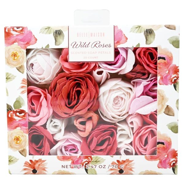 (As Is) 20pc Rose Soap Petals Scented C/P 48 (Exp. 4/2025) Belle Maison