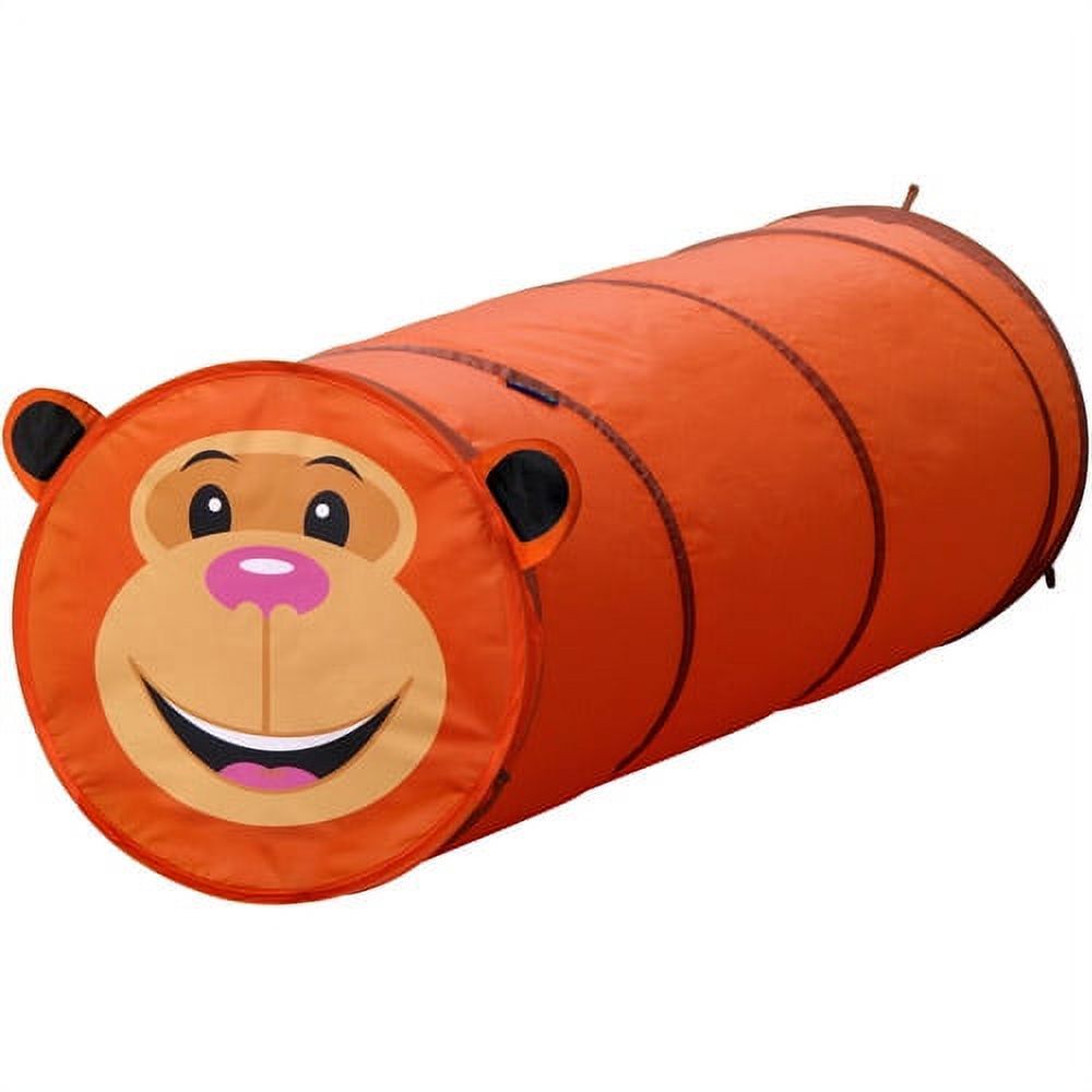 *OUTSIDE OF CA* Pop Up 6 Feet long Orange Monkey Play Tunnel C/P 14