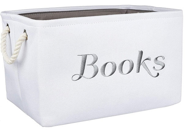 Baby Storare Canvas Basket Books, 10.5" X 15" X 9" C/P 30
