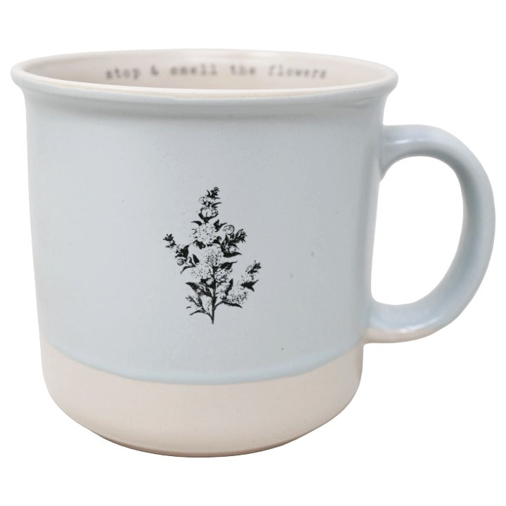 Light Blue Flowers Mug C/P 36