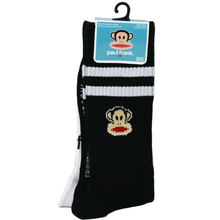 2pk MEN PAUL FRANK JULIUS ATHLETIC CREW SOCKS SIZE 10-13 C/P 60