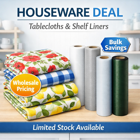 Everyday Houseware Deal – Tablecloths & Shelf Liners